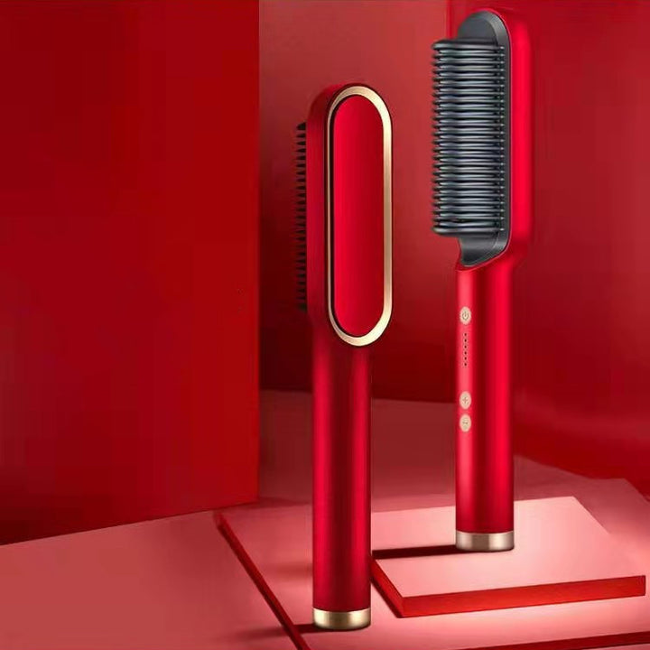 New 2 In 1 Hair Straightener Hot Comb