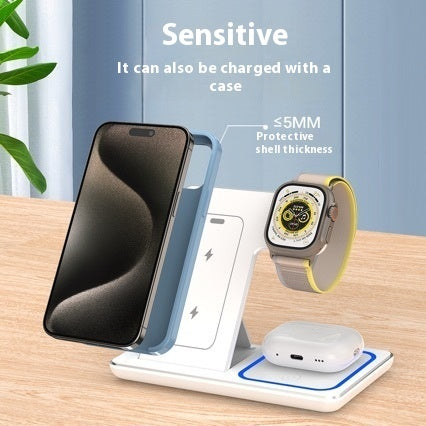 3-in-1 Fast Wireless Charging Station – iPhone, Apple Watch & AirPods
