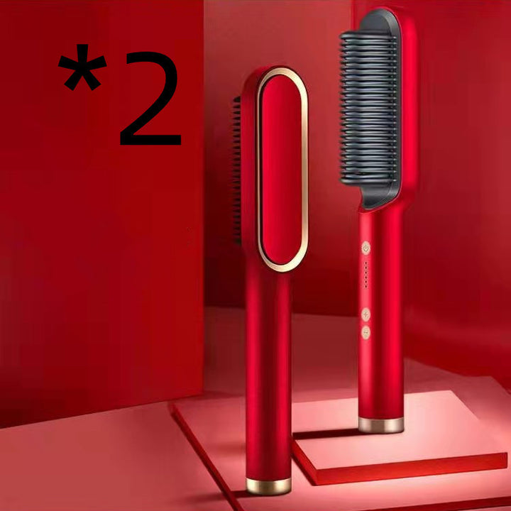 New 2 In 1 Hair Straightener Hot Comb