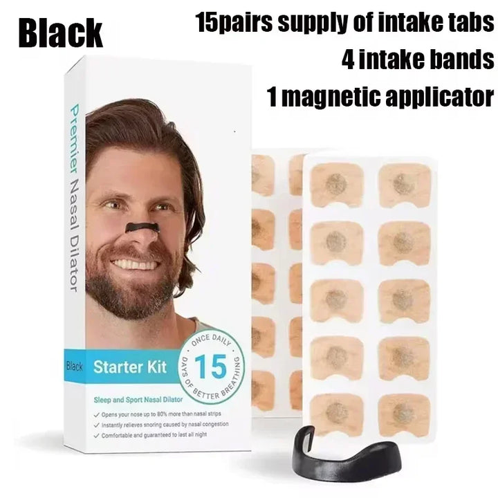 15 Pairs Magnetic Nasal Breathing Dilators – Sports Nose Clip Oxygen Booster