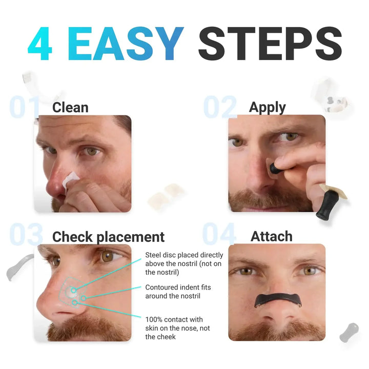 15 Pairs Magnetic Nasal Breathing Dilators – Sports Nose Clip Oxygen Booster