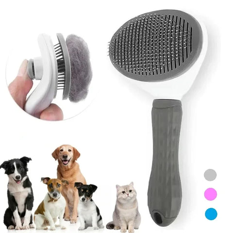 Pet Dog Brush Cat Comb Self Cleaning