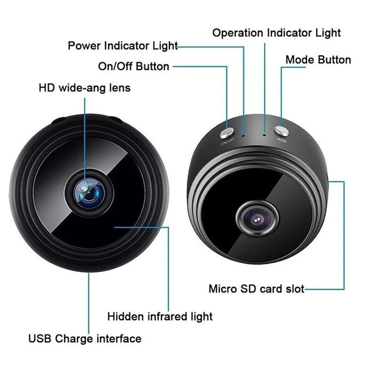 A9 Mini WiFi Wireless Camera – Smart Security Monitoring