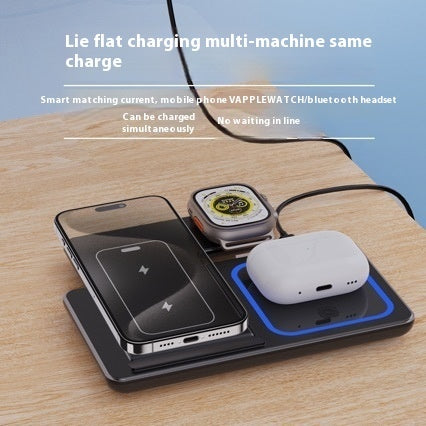 3-in-1 Fast Wireless Charging Station – iPhone, Apple Watch & AirPods